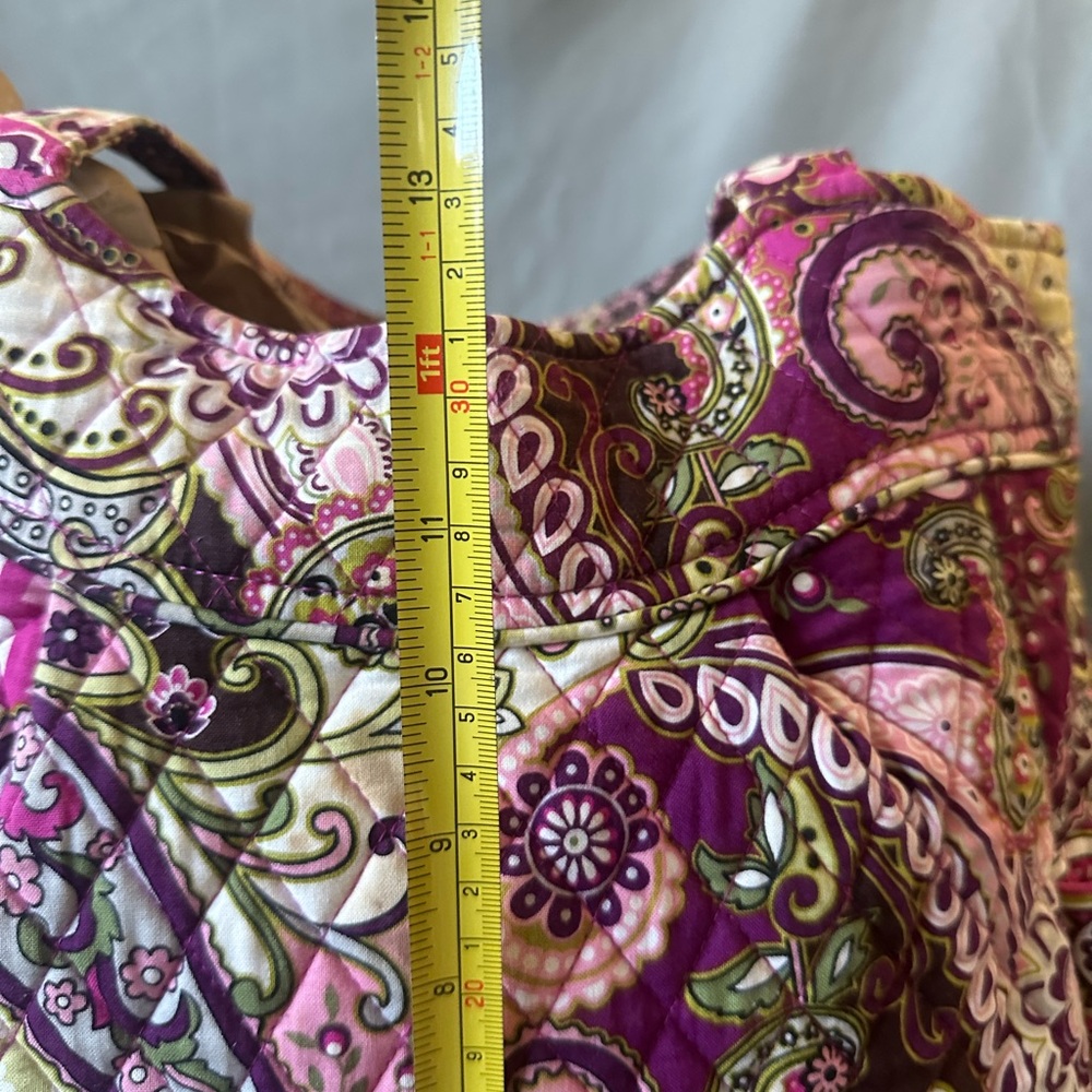 Vera Bradley Laura Shoulder Bag in the Very Berry Paisley pattern - Picture 8 of 10